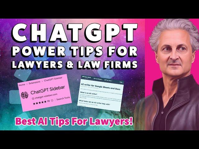 ChatGPT Power Tips for Lawyers & Law Firms. Embrace AI or Die :-)