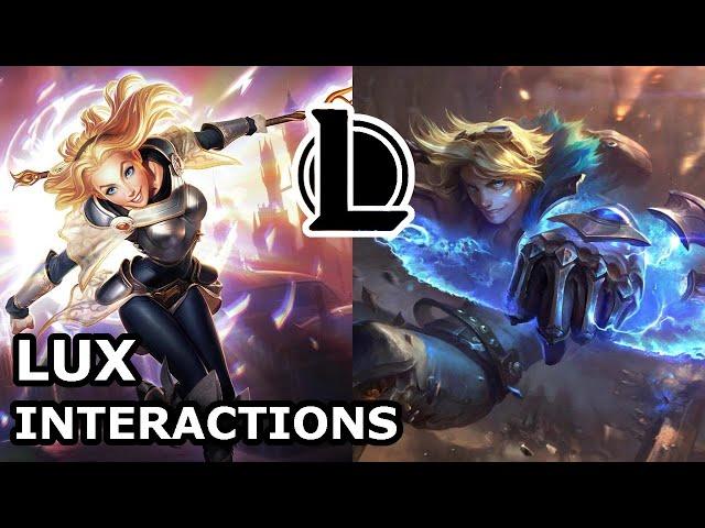 Lux Interactions with Other Champions | HE WANTS TO BE WITH HER | League of Legends Quotes