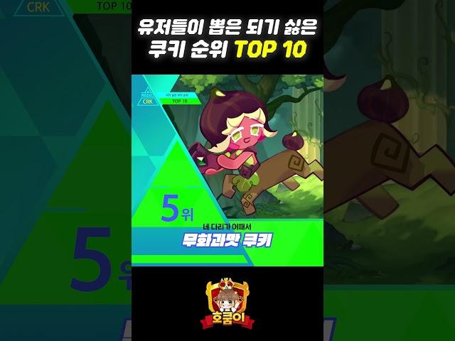 유저들이 뽑은 되고 싶지 않은 쿠키 순위 TOP 10 | 쿠키런: 킹덤 [Cookie Run: Kingdom]