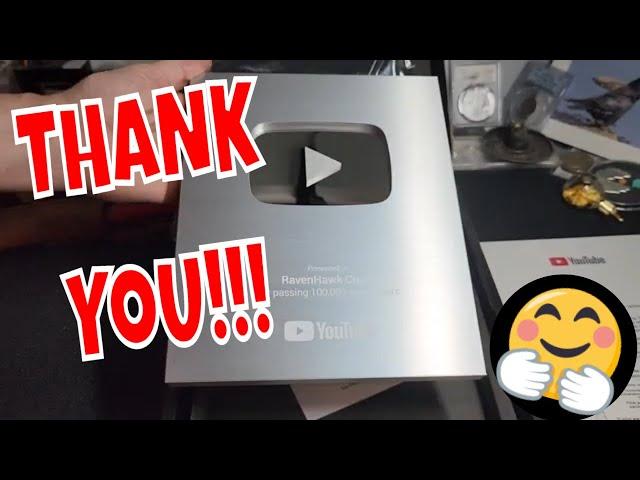 YouTube SILVER PLAY BUTTON! - 100K Creator Award Unboxing