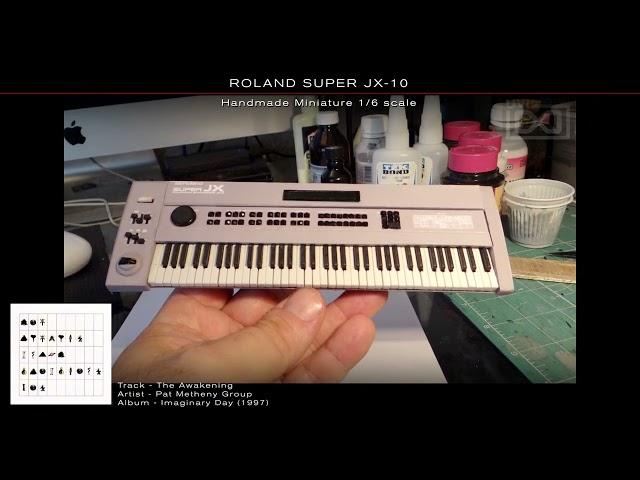 ROLAND SUPER JX-10 - Handmade Miniature 1/6 scale.