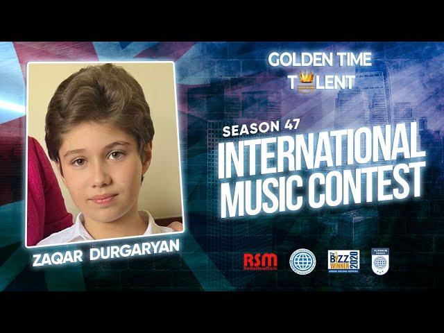 GOLDEN TIME TALENT | 47 Season | Zaqar Durgaryan | Piano