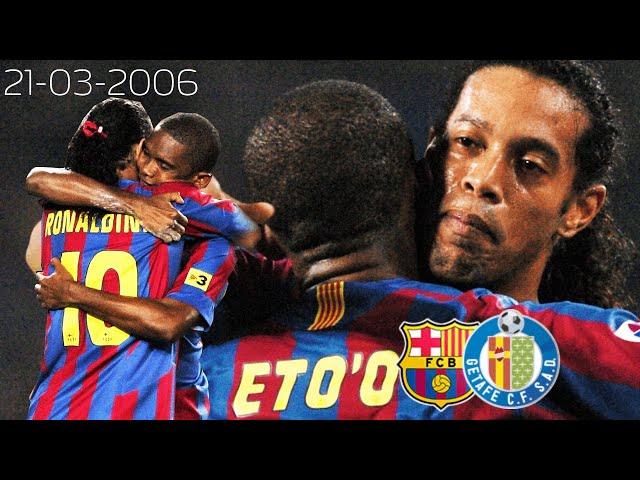 Partido Completo - Barcelona vs Getafe SD Castellano (21/03/2006)