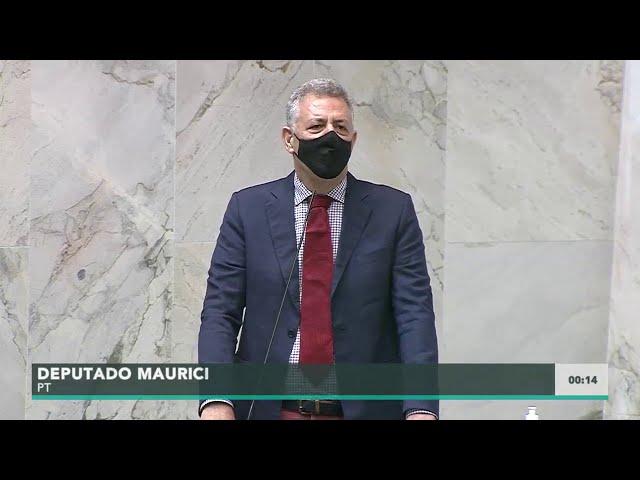 Maurici, Deputado Estadual (PT), pronunciamento durante a Sessão Plenária Extraordinária