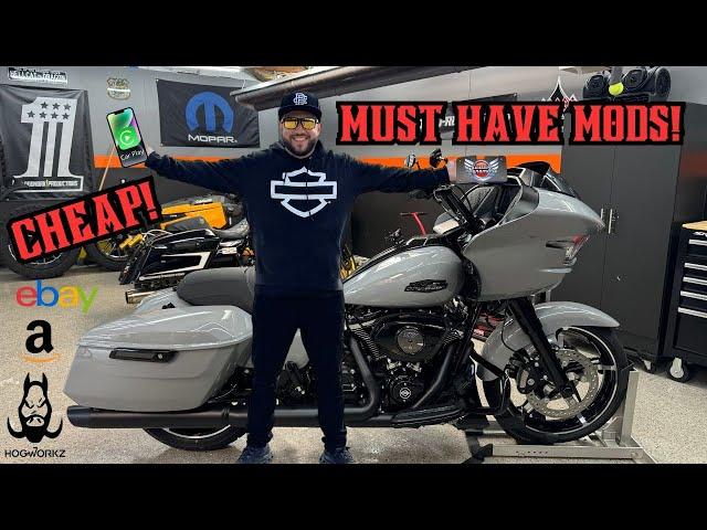 5 MUST HAVE MODS FOR YOUR 2024 HARLEY DAVIDSON ROAD GLIDE! *AFFORDABLE*