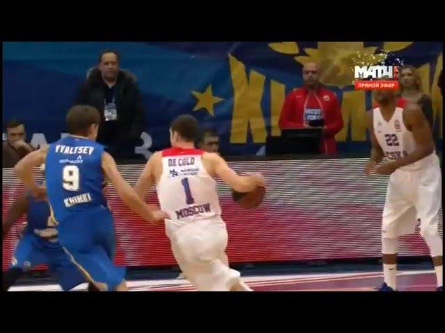 Nando de Colo and Milos Teodosic 38 points 13 dimes combined! vs Khimki