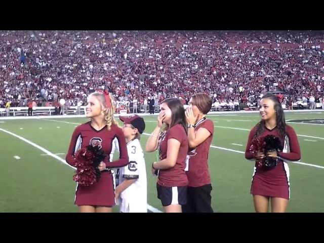 Surprise Military Family Welcome Home at South Carolina Football Game