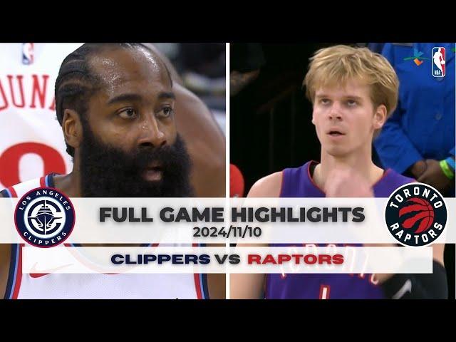 #NBA【#洛杉磯快艇 VS #多倫多暴龍】 全場賽事精華 ｜20241110｜#LosangelesClippers vs #TorontoRaptors FULLGAMEHIGHLIGHT