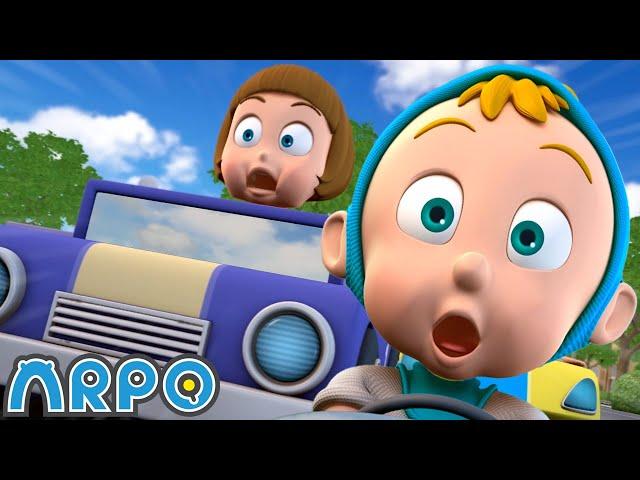 ARPO the Robot | Baby Racer! | Funny Cartoons for Kids | Arpo and Daniel Full Episodes