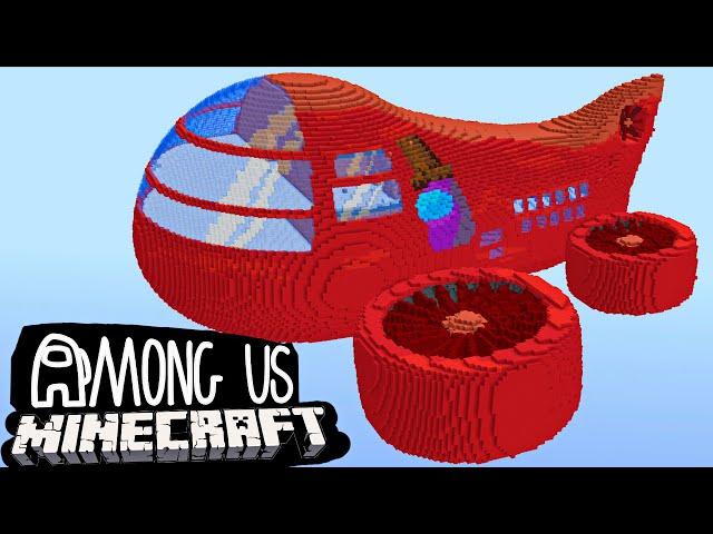 ОГРОМНЫЙ AIRSHIP (ДИРИЖАБЛЬ) из AMONG US в МАЙНКРАФТ!