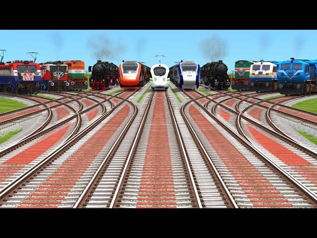 trains crossing railroad crossings | train videos indian railways | marbal run railroad crossing