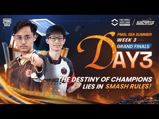 [EN] 2025 PMSL SEA GRAND FINAL DAY3 | Summer | THE DESTINY OF CHAMPIONS LIES IN SMASH RULES!