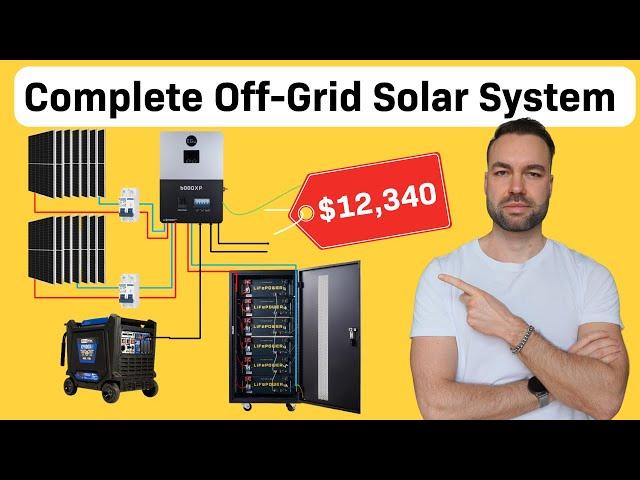 Complete Off-Grid Solar System With Batteries for Homes - EG4 6000XP for $12,340