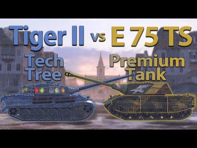 WOT Blitz Face Off || Tiger II vs E 75 TS