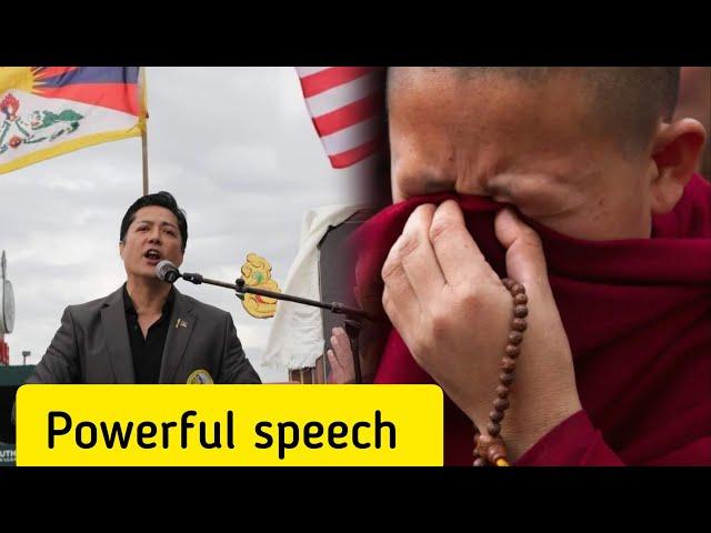 powerful speech straight from heart by jigme la at Colombia Heights city hall/ #tibetanvlogger