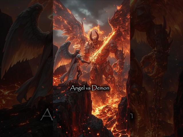 Angel vs Demon !!  #battle #demon #duel