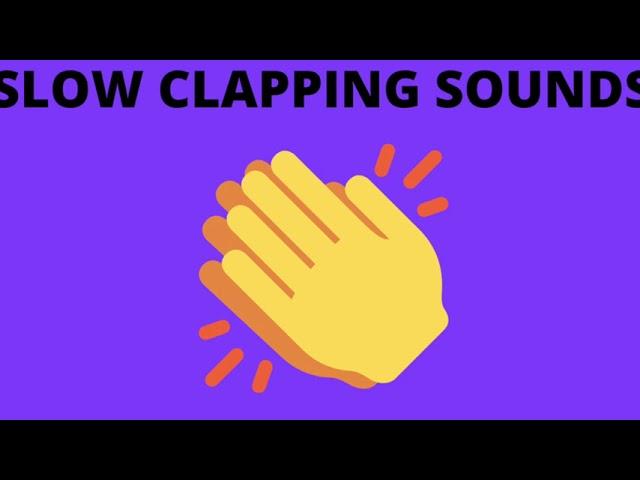 Slow clapping sounds (1 hour)