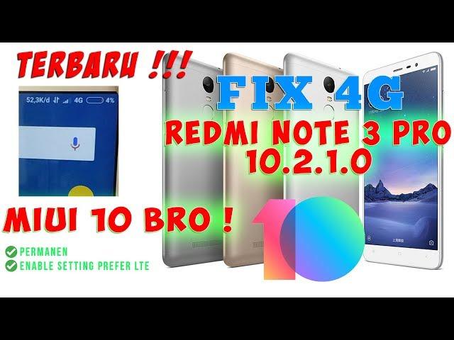 Fix 4G Redmi Note 3 Pro Kenzo Global Stable 10.2.1.0 PERMANEN TANPA ROOT