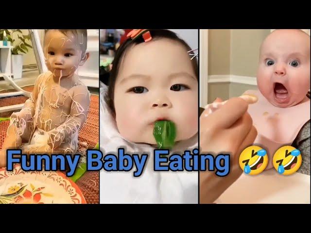 Try Not To Laugh, Baby Eating Funny videos #trending