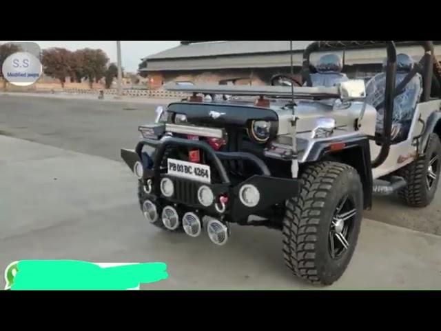 silver metallic black monster jeep // Jain motor// Rajesh jain motor // manoj dey