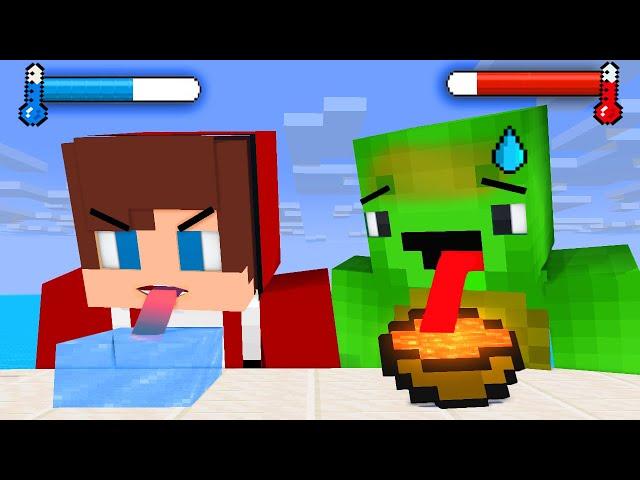 JJ vs Mikey LICK RUNNER Game - Maizen Minecraft Animation