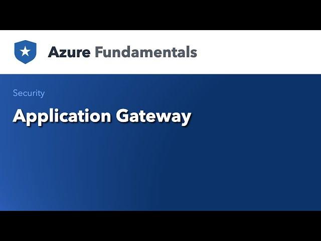 Security - Application Gateway