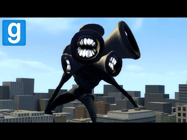 GIANT MULTI HEAD IN CITY! - Garry's mod Sandbox