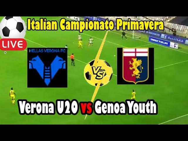 Live Football Verona U20 vs Genoa Youth ll Live Italian Campionato Primavera