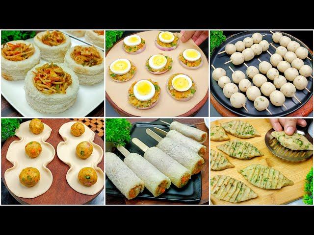 6 Easy Recipes | New Snacks Recipe | Evening Snacks | New Recipe | Bread Snacks Recipe