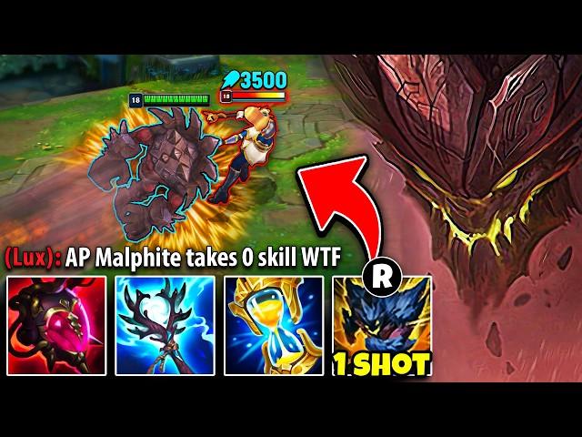If you suck at League of Legends then this AP Malphite build is for you...