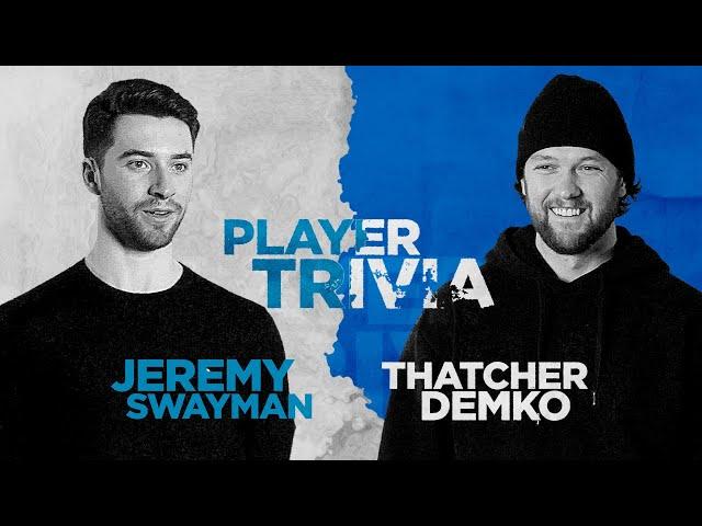 SAP Player Trivia: Jeremy Swayman vs. Thatcher Demko