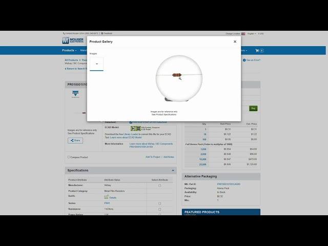 Tips on parts shopping at Mouser and DigiKey