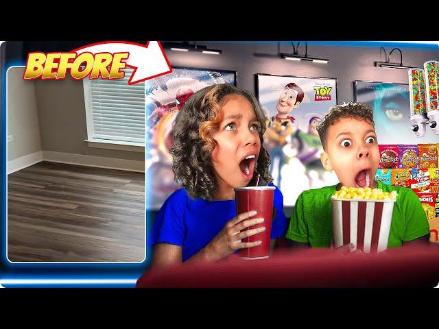 I Built DREAM Movie THEATRE For My Kids!