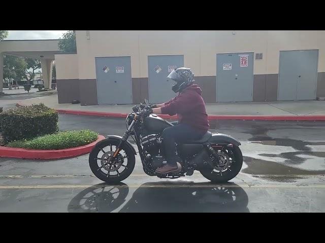 DMV CA Motorcycle Riding Exam on a Harley Davidson Iorn 883