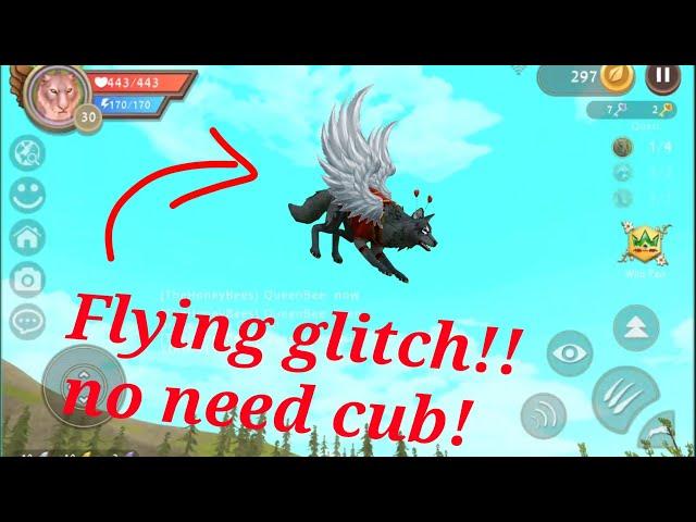 Wildcraft flying glitch!! No need to use cub or big animal glitch! SPECIAL THANKS TO QUEENBEE!!