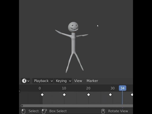 Learn Blender Rigging and Animation in 1 Minute!