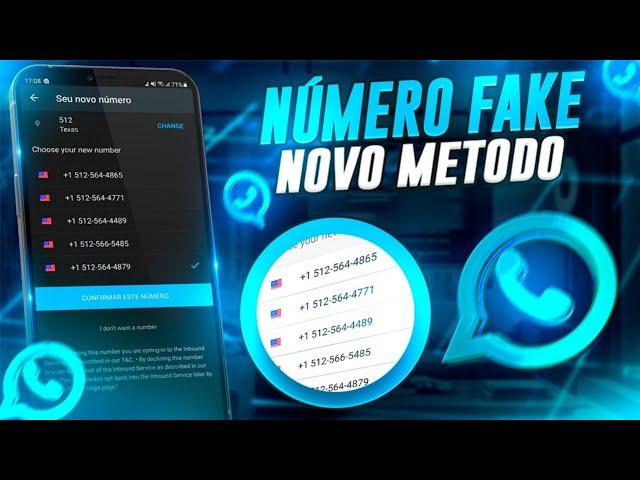 COMO CRIAR NÚMERO FAKE BRASILEIRO PARA WHATSAPP SEM CHIP FÍSICO E RECEBER SMS DE VERIFICAÇÃO