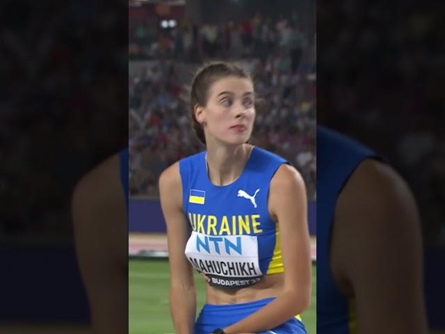 's Mahuchikh flies to gold #athletics #worldathleticschamps #ukraine #highjump #athlete #champion