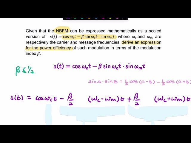 What’s the power efficiency of narrowband FM (NBFM)?