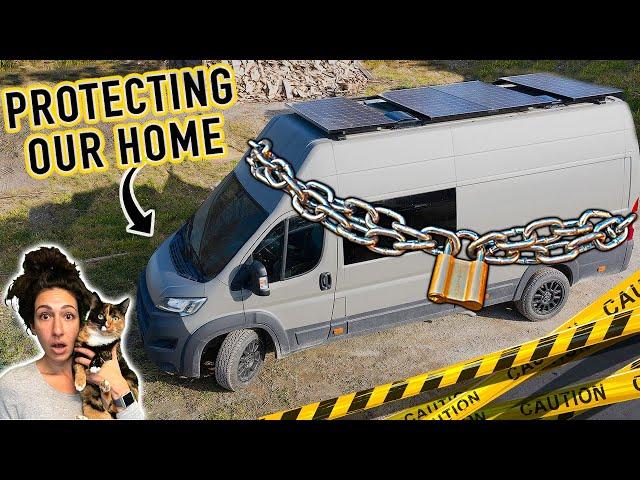 IMPOSSIBLE TO BREAK IN  12 Layers of Security for Vanlife  / Van Build Breakdown