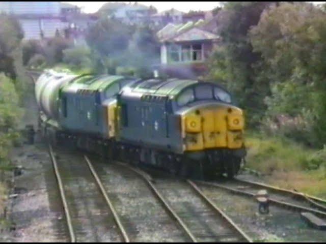 37019 and 37096 arrive and depart Clitheroe Cement