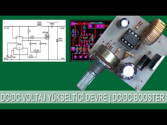 DC / DC VOLTAJ YÜKSELTİCİ DEVRE | DC DC BOOSTER