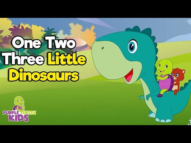 Ten Little Dinosaurs | Nursery Rhymes for Babies by Purple Turtle