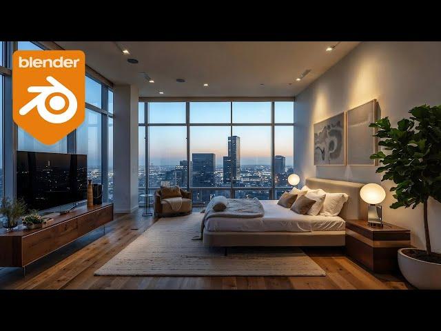 Modeling a Penthouse in Blender Live + Q&A (Aryan)