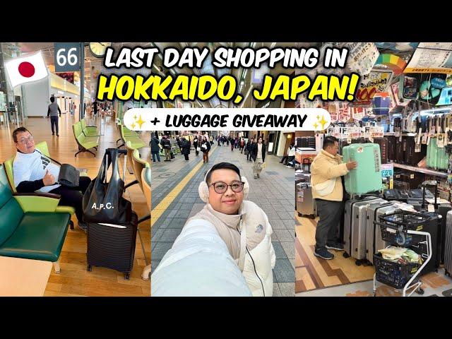 Last day in Sapporo!  Buying a new luggage + Giveaway!️️ | JM Banquicio