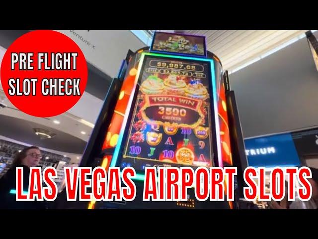 Las Vegas Airport Slots - Triple Bucket BONUS!  Winning Premier During Cancer Treatment #1.5