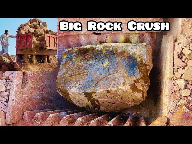 "Big Rock Crusher Machine: A Giant in Action"Big Rock Crushing: A Powerful Process"#stonecrusher