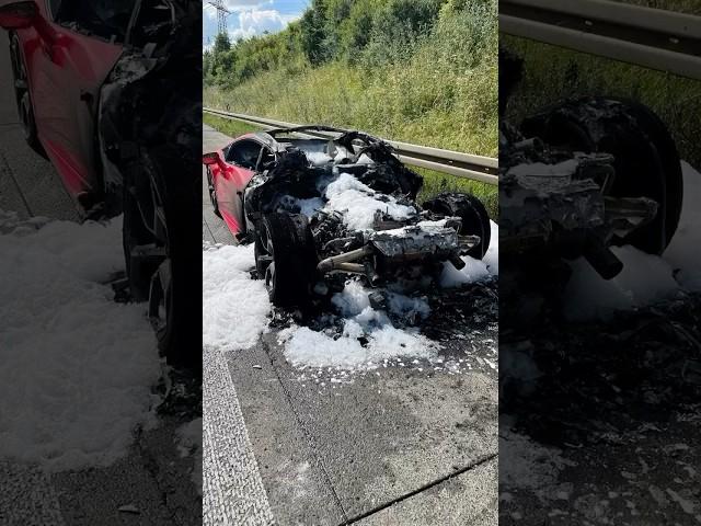 Lamborghini on fire  #shorts #viralvideo #lamborghini #limits #fire #carshorts #motorway