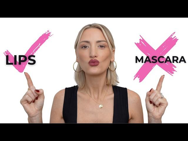 No Mascara + BOLD LIP | Fall Makeup Trend