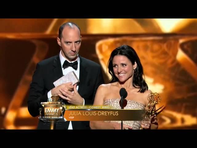 Julia Louis Dreyfus  wins an Emmy for Veep 2013